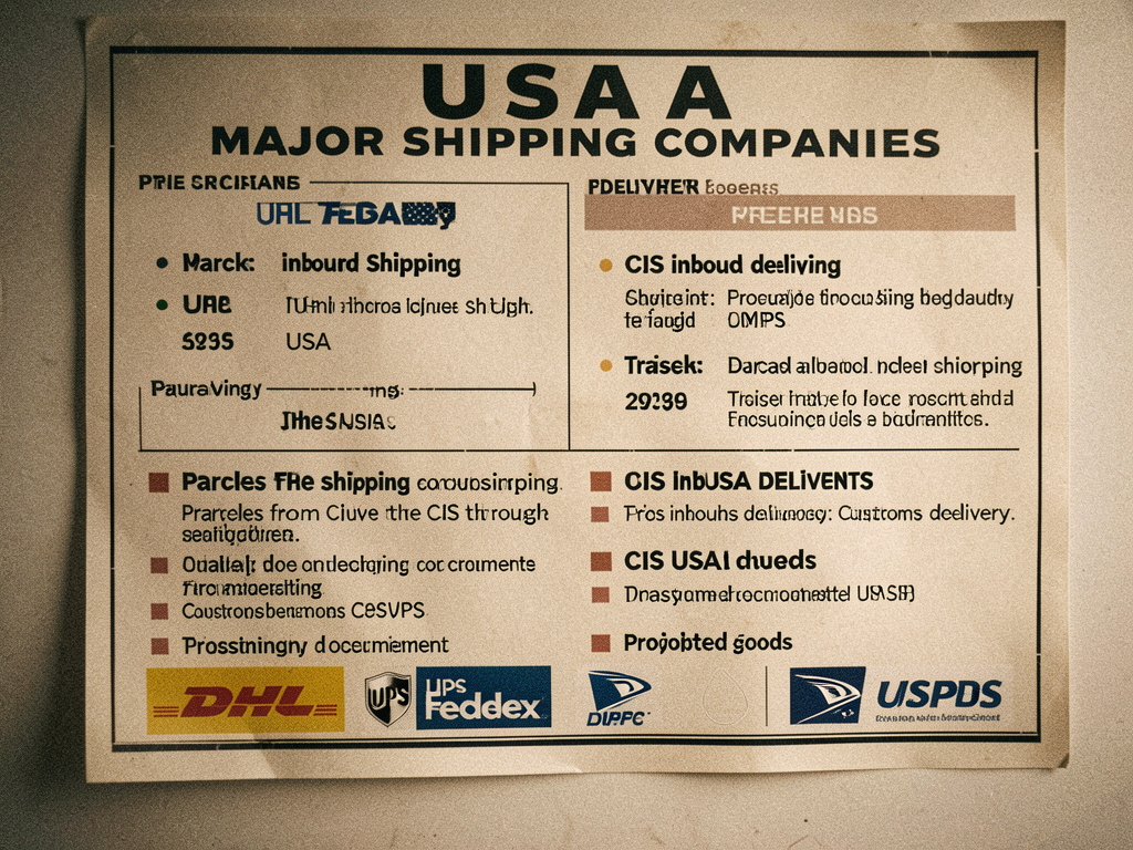 International Shipping from CIS to USA