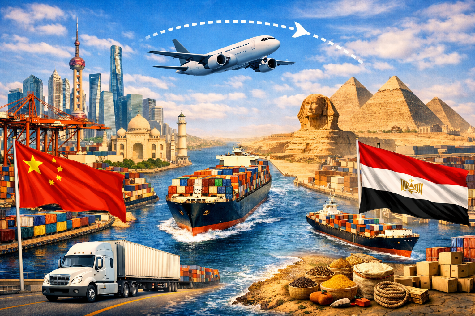 Морские перевозки из Китая в Египет