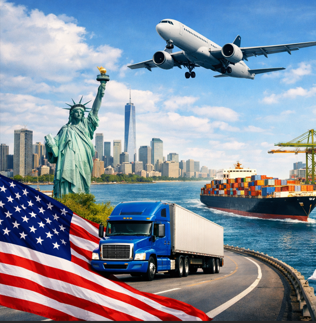 Преимущества доставки из США через UПС, FedEx, и USPS
