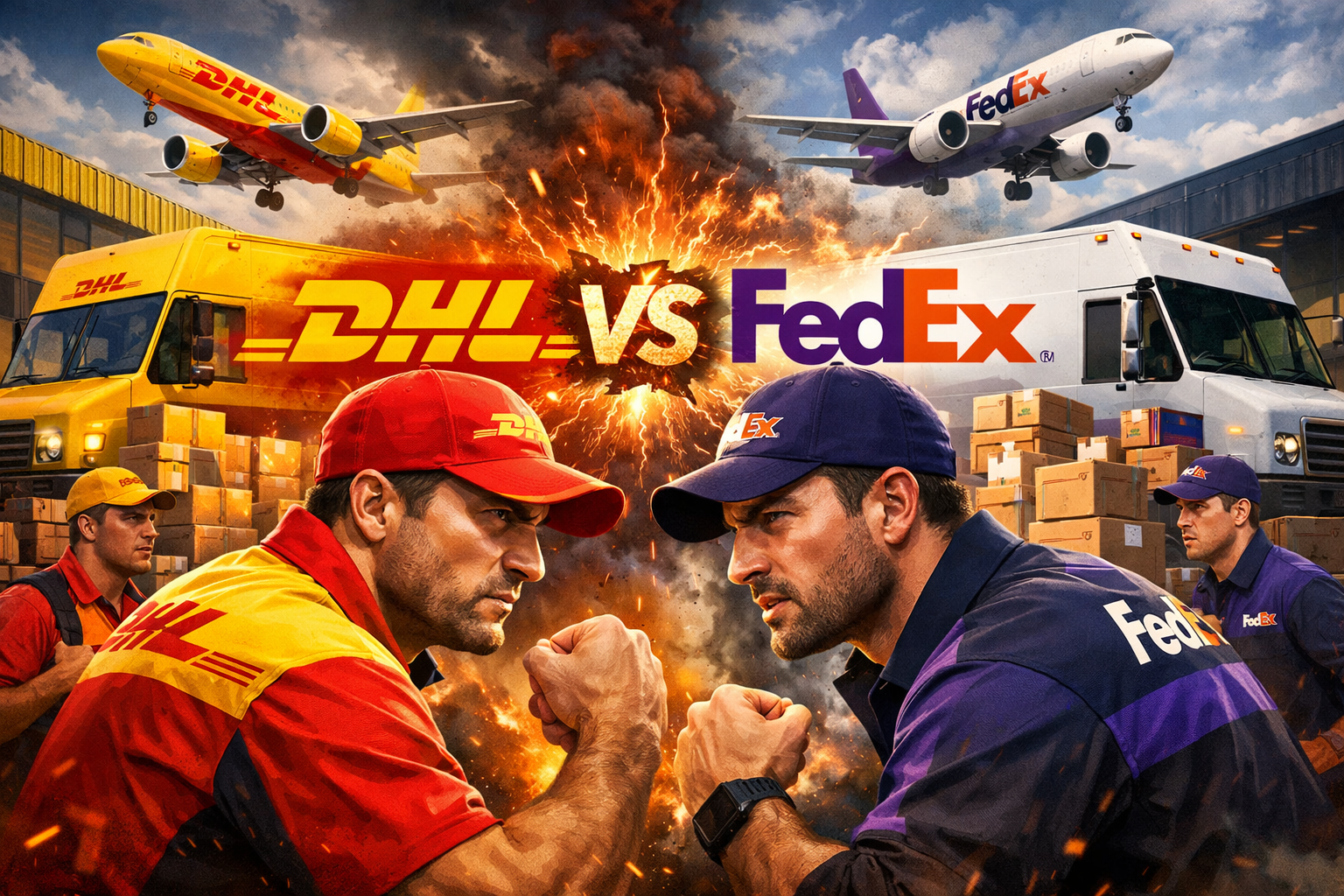 DHL vs FEDEX: Конкуренция на рынке доставки