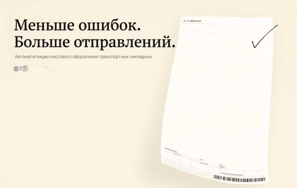 Как сократить количество ошибок при массовом создании транспортных накладных
