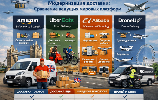 Модернизация доставки: Сравнение ведущих мировых платформ