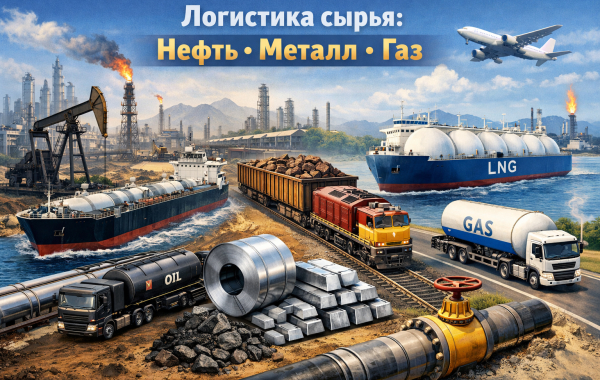 Логистика сырья: нефть, металл, газ и их транспортировка